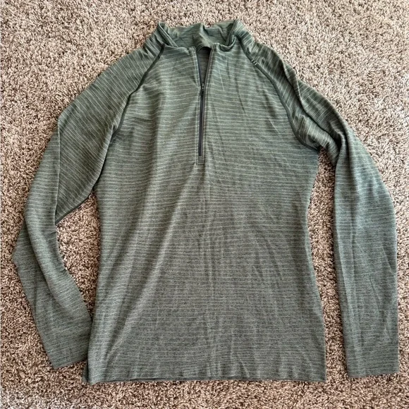 lululemon athletica Green Zip Up Sweater - Picture 1 of 6